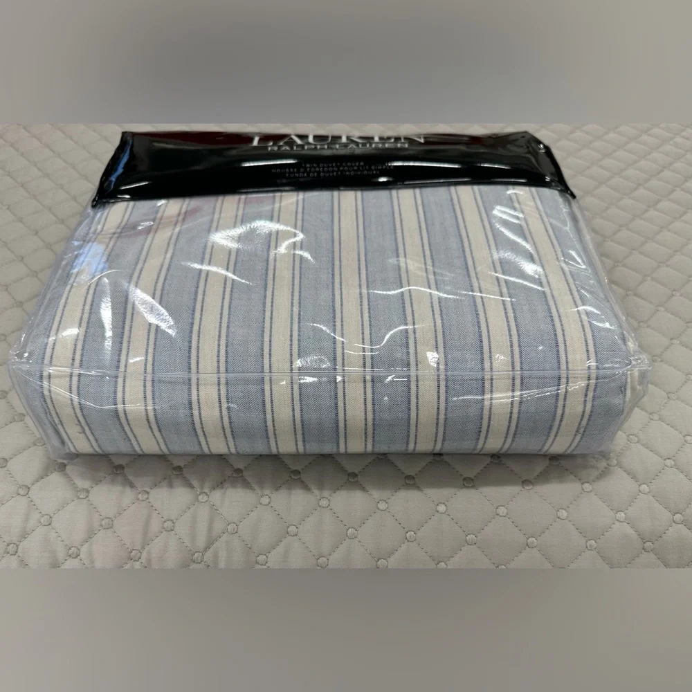 NWT Lauren Ralph Lauren Graydon Bold Stripe Duvet Cover